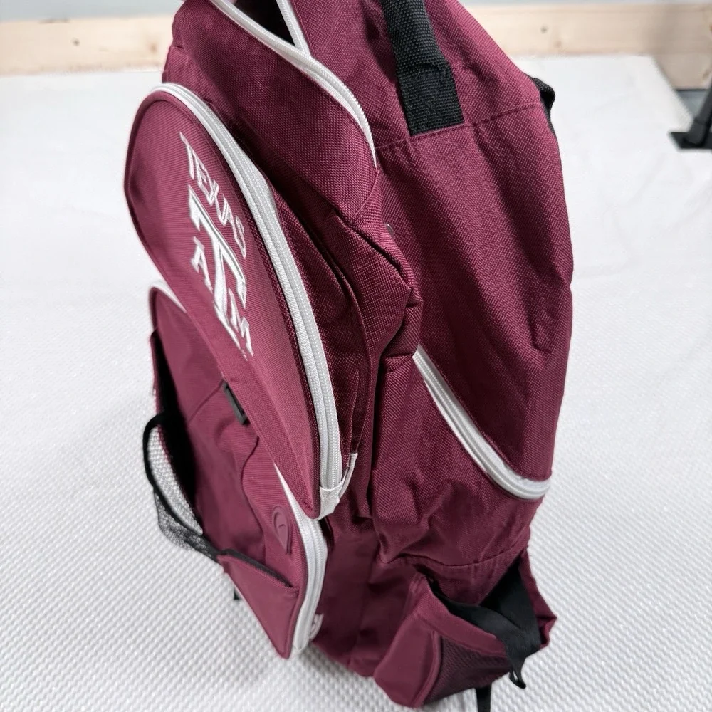 Texas A&M Aggies Maroon Multi-Pocket Backpack Laptop School Travel NCAA Bag